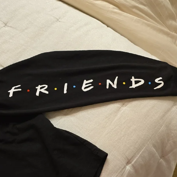 FRIENDS Black Hoodie with Red Accents - Picture 8 of 13